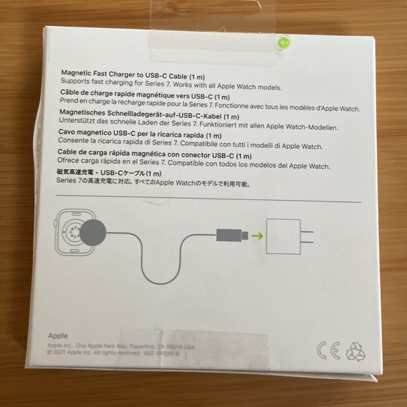 NWT Apple magnetic Fast Charger to USB-C cable (1m) compatible with all series - Picture 3 of 3